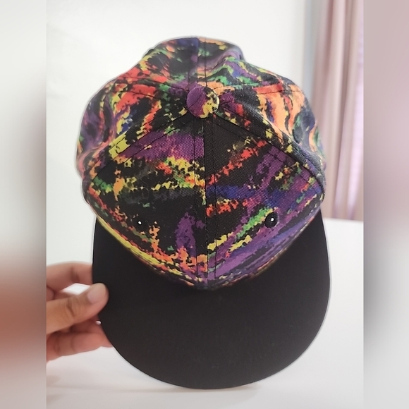 Quanhaigou Adjustable Snapback Hat Unisex Hip Hop/Paint Splatter Baseball Cap - Picture 3 of 10